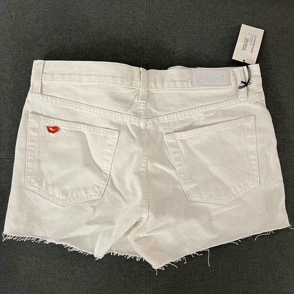 Re/done x Solid and Striped Women's NWT White Denim Shorts size 30 - Picture 6 of 9